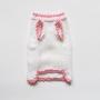 White Dog Sweater Pink Flowers Dog Clothes Apparel Puppy Clothing Doggy Outfit Different Sizes