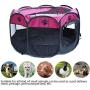 Blumoo Portable Pet Playpen, Foldable Dog Playpens, Indoor/Outdoor Pet Exercise Kennel Tent Mesh Shade Cover Travel Dog Play Tent for Puppies/Dogs/Cats/Rabbits