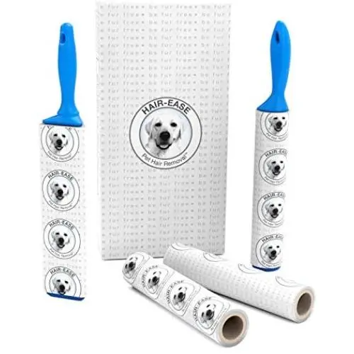 Hair-Ease Pet Hair Removal– Patent Pending Design – Pet Hair Remover - for Clothing, Furniture, Vehicles – 4 Pack (Round Wand, Triangle Wand, 2 Round Refills) Hair-Ease Pet Hair Removal– Patent Pending Design – Pet Hair Remover - for Clothing, Furniture, Vehicles – 4 Pack (Round Wand, Triangle Wand, 2 Round Refills)