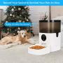 TTPet Automatic Cat Feeder with App Control, Timed Dog Food Dispenser, 4L Capacity, Bluetooth Enabled, Portion Control, Voice Recording, Timer Programmable up to 8 Meals a Day