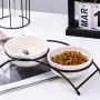 JanYoo Ceramic Cat Bowls Food Feeding Stand Elevated Dog Bowl Outdoor Non-Skid JanYoo Ceramic Cat Bowls Food Feeding Stand Elevated Dog Bowl Outdoor Non-Skid
