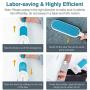 Lewondr Portable Pet Hair Remover, Double Sided Fur & Lint Brush with Self-Cleaning Base, 1 Travel Size Removal Brush Easily Remove Cat and Dog Hair on Clothing, Couch, Carpet, Car Seat