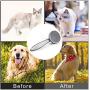 YoTelim Dog Brush Cat Brush with Massages Particle, Self Cleaning Slicker Brush for Dog Grooming, Gently Removes Loose Undercoat, Shedding Mats and Tangled Hair Suitable for All Long or Short Hair
