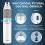 Petural Dog Nail Grinder Quiet and Cat Nail Grinder Stepless Speed - Professional and Electric Pet Nail Trimmer for Small, Medium Dogs and Cats - Pet Nail Grinder Noiseless with 20h Working Time Petural Dog Nail Grinder Quiet and Cat Nail Grinder Stepless Speed - Professional and Electric Pet Nail Trimmer for Small, Medium Dogs and Cats - Pet Nail Grinder Noiseless with 20h Working Time
