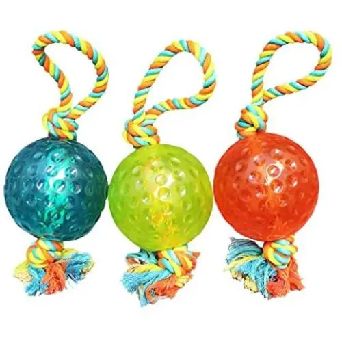 Boss Pet Chomper TPR Ball Rope Tug Boss Pet Chomper TPR Ball Rope Tug