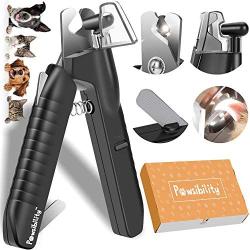 Pawsibility - 2021 Reinvented Pet Nail Clippers for Your Pal - Ultra Bright LED Light for Bloodline | Razor Sharp and Durable Blade | Vets Recommended Trimming Tool for Dogs and Cats