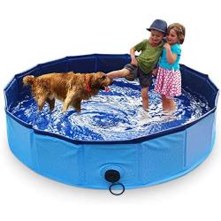 MARUNDA Foldable Dog Pool,Pet Swimming Pool for Dog Pools for Large Dogs, Slip-Resistant Material Kids Pool.