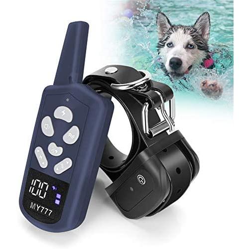 Dog Training Collar - E Collar for Dogs with 3 Training Modes Including Beep and Vibration,Training Collar with Remote Up to 1800ft Range,1-100 Adjustable Training Levels for Large,Medium,Small Dogs