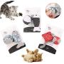 ocijf179 Cats Toy 6Pcs Plush Mouse Fish Ball Funny Pet Cats Teaser Interactive Mint Catnip Toy - Grey+Black White+Red