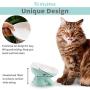 ViviPet Raised Ceramic Cat Food Q Bowl Dish, Tilt Angle Protect Cats Spine, Gift for Cat