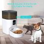 OUHOUG 7L Automatic Cat Feeder,Timed Cat Feeder with Desiccant Bag for Dry Food,Programmable Portion Control 1-10 Meals per Day and Voice Recorder,for Small/Medium Pets