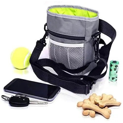 Phonyeer Dog Treat Pouch - Pet Snacks, Toys and Training Tools Carrier With Built-In Poop Bag Dispenser - Stylish, Multi-wear, Multipurpose Weather-Resistant Nylon Fabric Material Phonyeer Dog Treat Pouch - Pet Snacks, Toys and Training Tools Carrier With Built-In Poop Bag Dispenser - Stylish, Multi-wear, Multipurpose Weather-Resistant Nylon Fabric Material
