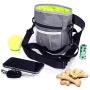 Phonyeer Dog Treat Pouch - Pet Snacks, Toys and Training Tools Carrier With Built-In Poop Bag Dispenser - Stylish, Multi-wear, Multipurpose Weather-Resistant Nylon Fabric Material