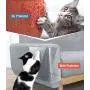 Lewondr Couch Furniture Protector, Cat Scratch Pads, Clear Anti-Scratch Self-Adhesive Pads with 50 Pins, Cat Scratching Deterrent Sheet Tape Lewondr Couch Furniture Protector, Cat Scratch Pads, Clear Anti-Scratch Self-Adhesive Pads with 50 Pins, Cat Scratching Deterrent Sheet Tape