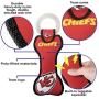 Pets First NFL Kansas City Chiefs Dental Dog TUG Toy with Squeaker. Tough PET Toy for Healthy Fun, Teething & Cleaning Pets Teeth & Gum, Team Color, one Size (KCC-3310)