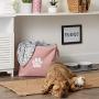 Bone Dry 5511 Pet Storage Collection Collapsible Bin, Large Rectangle, Rose
