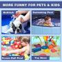 Breeze Touch Foldable Dog Pool – Portable Collapsible Swimming Pools for Medium & Large Dogs Pet, Kids & Adults – Leakproof Durable Folding Plastic Bath Pool