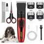AFDEAL Dog Clippers Pet Trimmer Kit Low Noise Pet Hair Shaver USB Rechargeable Cordless Professional Pet Grooming Clipper Kit for Trimming Hair Body of Small Medium Large Pets Dogs Cats AFDEAL Dog Clippers Pet Trimmer Kit Low Noise Pet Hair Shaver USB Rechargeable Cordless Professional Pet Grooming Clipper Kit for Trimming Hair Body of Small Medium Large Pets Dogs Cats
