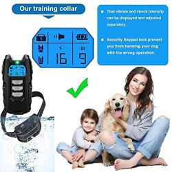 Unique ZONE Dog Training Collar, Waterproof and Remote Range with 3Training Modes Dog Shock Collar Rechargeable and Adjustable Electronic Dog Collar Fast Training Set for Small, Medium and Large Dog