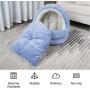 GAPZER Warming Cat Bed Machine Washable Kitty Cave with Cat Ball Cozy Puppy Nest with Anti-Slip & Waterproof Bottom for Indoor Cats & Small Dogs