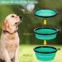 AGECASH A Collapsible Dog Bowl,Portable Dog Bowl, Travel Pet Bowl, Expandable for Cat Dog Water Bowls Food Feeding, 2 Pack Silicone Dog Bowl