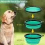 AGECASH A Collapsible Dog Bowl,Portable Dog Bowl, Travel Pet Bowl, Expandable for Cat Dog Water Bowls Food Feeding, 2 Pack Silicone Dog Bowl AGECASH A Collapsible Dog Bowl,Portable Dog Bowl, Travel Pet Bowl, Expandable for Cat Dog Water Bowls Food Feeding, 2 Pack Silicone Dog Bowl