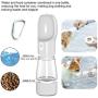 GRANDMA NAKED Dog Water Bottle for Traveling, Multi-Function Water Bottle with Snack Compartment, Portable Dog Water Dispenser, Road Trip Essential