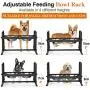 Pawaboo Elevated Dog Bowls, Adjustable to 4 Heights Stainless Steel Dog Dish Bowls, Removable Raised Stand No Spill Pet Food Water Feeding Bowls for Small Medium Dogs Cats, Home & Outdoor Use Pawaboo Elevated Dog Bowls, Adjustable to 4 Heights Stainless Steel Dog Dish Bowls, Removable Raised Stand No Spill Pet Food Water Feeding Bowls for Small Medium Dogs Cats, Home & Outdoor Use
