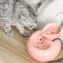 FEENGG Pet Fountain, Automatic Ceramic Lotus Cat Water Fountain Pet Drinking Fountain for Cat