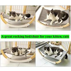 LisLtant Pet Cat Hammock Bed Rocking Chair Swaying Cat Perch for Indoor Cats Kitten