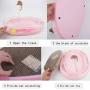 IMPHOM Cat Scratcher Toy Ball Roller Track Cat Ball Tower Puzzle Set Turn Plate Table Pet Baby Toy Four Ball.(White Color)