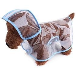 Topsung Dog Raincoat Waterproof Puppy Jacket Pet Rainwear Clothes for Small Dogs/Cats