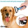 Closeep Pet Dematting Tool, 2 Sided Cat Dog Undercoat Rake Deshedding Brush for Removes Loose Knots, Mats and Tangled Hair