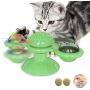 WLHOPE Cat Windmill Toy Windmill Catnip Toys Cat Turntable Interactive Funny Kitten Windmill Ball with Indoor Cats Massage Scratching Tickle Function