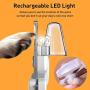 Dog Nail Clippers with LED Light, Cat Toenail Trimmer with Razor Sharp Blades for Small Medium Large Breed, Bird Puppy Kitten Nail Cutter with Nail File for Pet Claw Care Grooming Tool