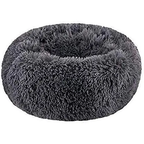 SAVFOX Long Plush Comfy Calming & Self-Warming Bed for Cat & Dog, Anti Anxiety, Furry, Soothing, Fluffy, Washable, Abbyspace, Marshmellow Pet Donut Bed SAVFOX Long Plush Comfy Calming & Self-Warming Bed for Cat & Dog, Anti Anxiety, Furry, Soothing, Fluffy, Washable, Abbyspace, Marshmellow Pet Donut Bed