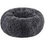 SAVFOX Long Plush Comfy Calming & Self-Warming Bed for Cat & Dog, Anti Anxiety, Furry, Soothing, Fluffy, Washable, Abbyspace, Marshmellow Pet Donut Bed