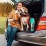 Dog Water Bottle Portable Pet Water Bottle for Walking Dog Water Bottle with Food Storage 4 in 1 Dog Water Bottle for Traveling Hiking with Bowl for Dogs Cats