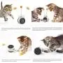 LZJDS Balance Car Design Tumbler Cat Toy Teaser Toys for Indoor Kitten Cats Ball Kitten Reat Puzzle Balanced Chasing Interactive Swing Chaser Turntable Pet Toy Pet Supplies,White,1 LZJDS Balance Car Design Tumbler Cat Toy Teaser Toys for Indoor Kitten Cats Ball Kitten Reat Puzzle Balanced Chasing Interactive Swing Chaser Turntable Pet Toy Pet Supplies,White,1