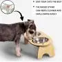 Elevated Double Cat Dog Bowls, Pet Food Water Bowl with 15°Tilted Raised, Pet Feeding Stainless Steel Bowl for Cats and Dogs- Include 2 Stainless Steel Bowls,Improve Digestion Elevated Double Cat Dog Bowls, Pet Food Water Bowl with 15°Tilted Raised, Pet Feeding Stainless Steel Bowl for Cats and Dogs- Include 2 Stainless Steel Bowls,Improve Digestion