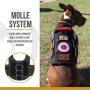 OneTigris K9 Tactical Dog Harness Patrol Dog Vest with Comfortable Adjustable Neck Protection Straps & Durable Handle (Small, Medium, Large Size)