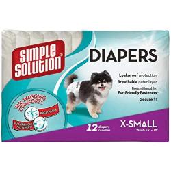 Simple Solution Disposable Dog Diaper 12pk Large