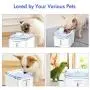 CLEEBOURG Cat Water Fountain, 2L Automatic Dog Water Dispenser Electric Water Drinking Fountain with 3 Flow Settings & 2 Replacement Filters & 1 Silicone Mat for Cats Dogs Multiple Pets CLEEBOURG Cat Water Fountain, 2L Automatic Dog Water Dispenser Electric Water Drinking Fountain with 3 Flow Settings & 2 Replacement Filters & 1 Silicone Mat for Cats Dogs Multiple Pets
