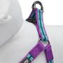 Blueberry Pet 5 Colors Step-in 3M Reflective Multi-Colored Stripe Padded Dog Harnesses