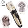 HATALKIN Dog Clippers, Professional Low Noise Rechargeable Pet Hair Grooming Clippers Kit Cordless Electric Clipper Shaver for Small Large Dogs Cats Animals (Black) (Black)