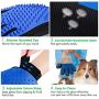 xiaocai 1 Pair Pet Grooming Glove Hair Remover Brush Gentle Deshedding Efficient Pet Mitt Pet Massage Gloves Left & Right Hand for Dog & Cat with Long & Short Fur