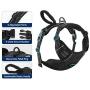 Pawaboo Dog Harness, No Pull Pet Vest Harness Adjustable Reflective Oxford Soft Padded Easy Control Handle for Outdoor Walking, Suitable for Small, Medium, Large Dogs