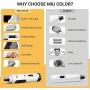 MIU COLOR Dog Nail Grinder, Upgraded Professional Pet Nail Trimmer, Low Noise and Build-in LED Light, Rechargeable 2 Speed Pets Electric Nail File Painless Paws Grooming for All Sizes Dogs Cats