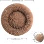 Donut Dog Beds for Small Medium Dogs Cats, Yonet Calming Dog Beds Round Pet Cat Bed Faux Fur Anti-Anxiety Machine Washable Warming Fluffy Orthopedic Puppy Beds with Muti-Color 23inch