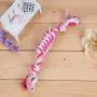 Pet Dog Chew Toy, Sarahair Creative Simulation Cotton Rope Candy Pet Dog Puppy Interactive Play Toy Pet Dog Puppy Funny Sisal Weave Ball Bite-Resistant Molar Teeth Clean Training Toy Gift Supplies Red